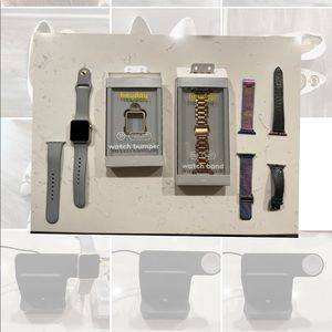 Apple watch series 1, 38mm + Accessories + Belkin Powerhouse Charge Dock
